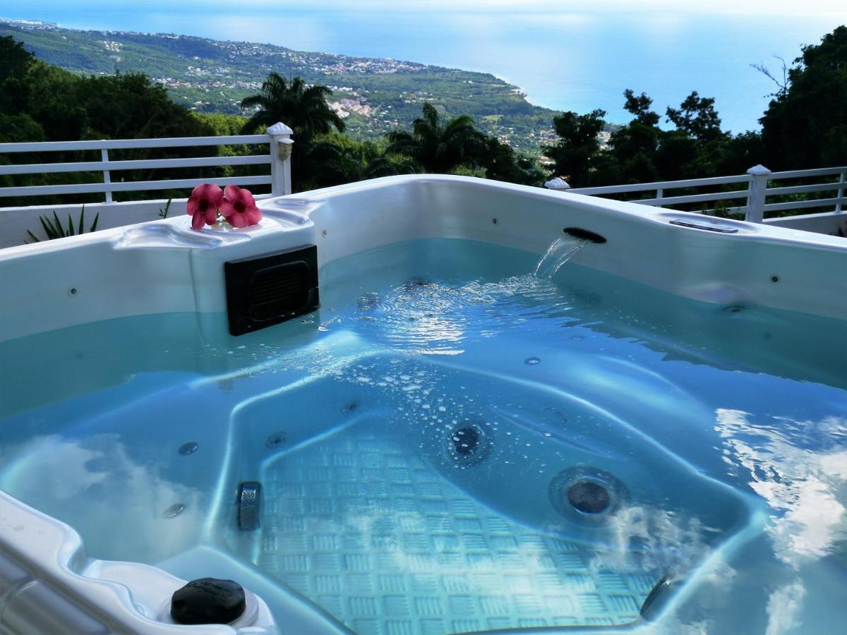 Belavue & Spa Prive, Avec Vue Panoramique Sur Mer, Jardin Creole Paysager, Jacuzzi Prive Bouillante Zewnętrze zdjęcie