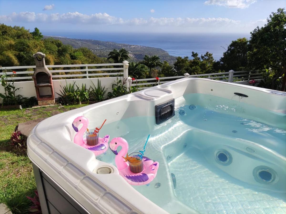 Belavue & Spa Prive, Avec Vue Panoramique Sur Mer, Jardin Creole Paysager, Jacuzzi Prive Bouillante Zewnętrze zdjęcie