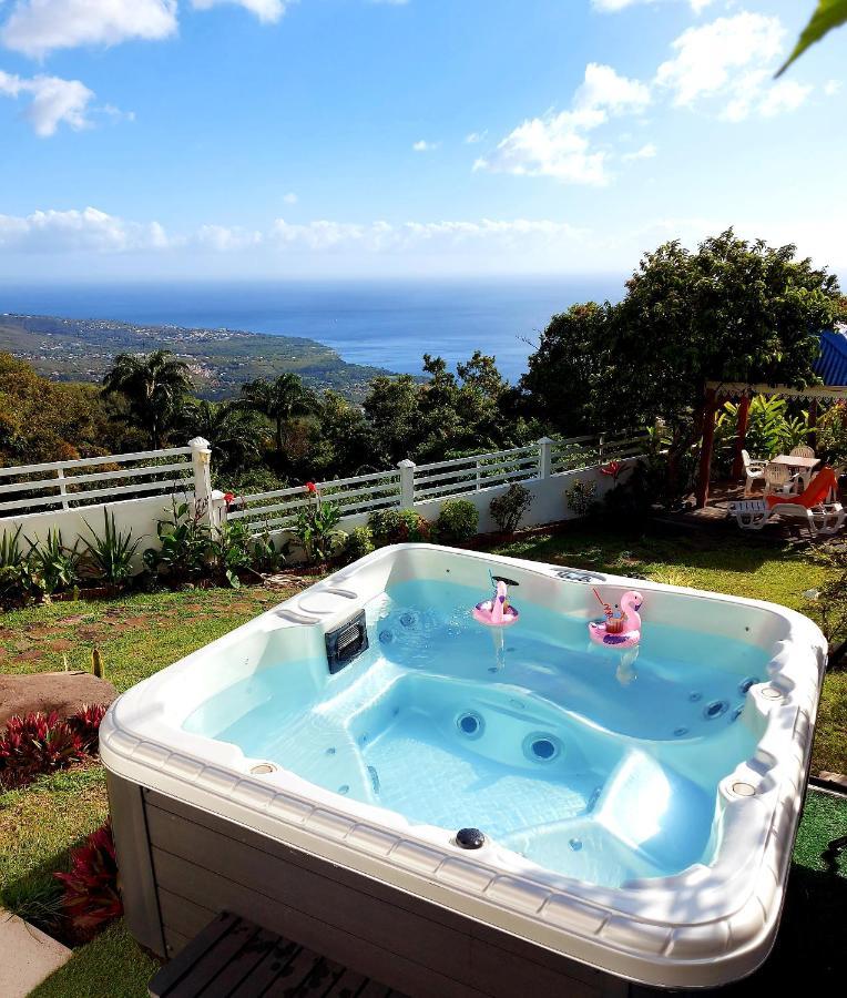 Belavue & Spa Prive, Avec Vue Panoramique Sur Mer, Jardin Creole Paysager, Jacuzzi Prive Bouillante Zewnętrze zdjęcie